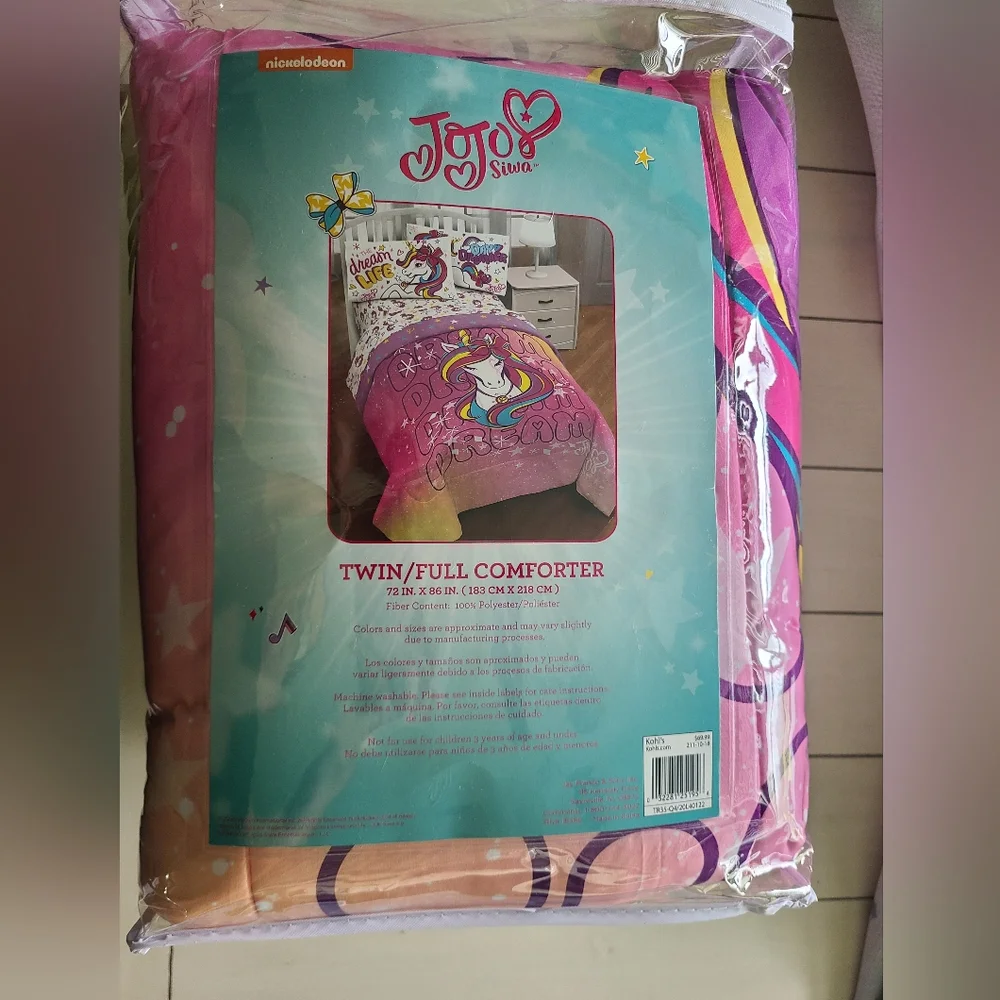 NWT Nickelodeon JoJo Siwa Twin / Full Comforter